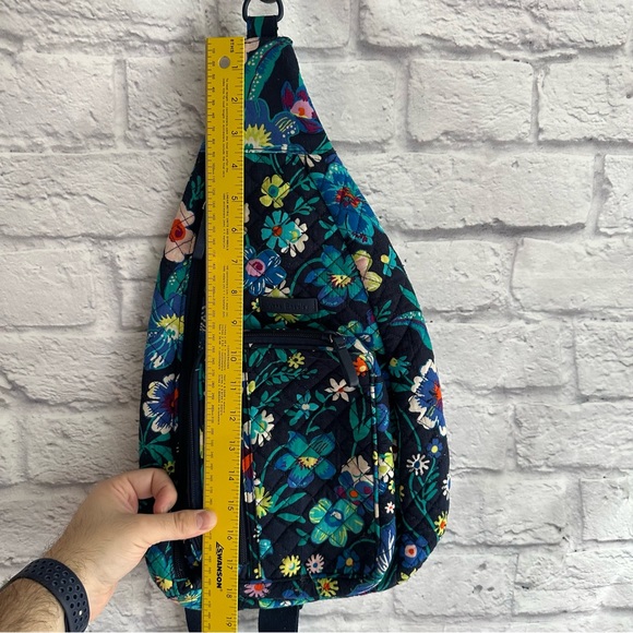 PREOWNED VERA BRADLEY ONE STRAP SHOULDER BAG BELT BAG FLORAL PATTERN PURSE - Picture 7 of 7